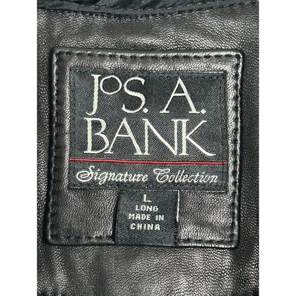 Jos. A. Bank Men’s Signature Collection Leather Jacket w/ Liner in Black - Sz L - Picture 3 of 10